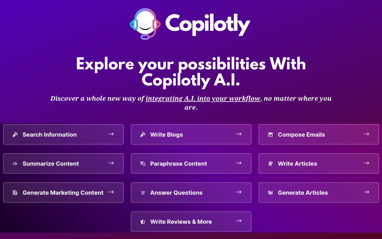 Copilotly: Your Personal AI Copilot