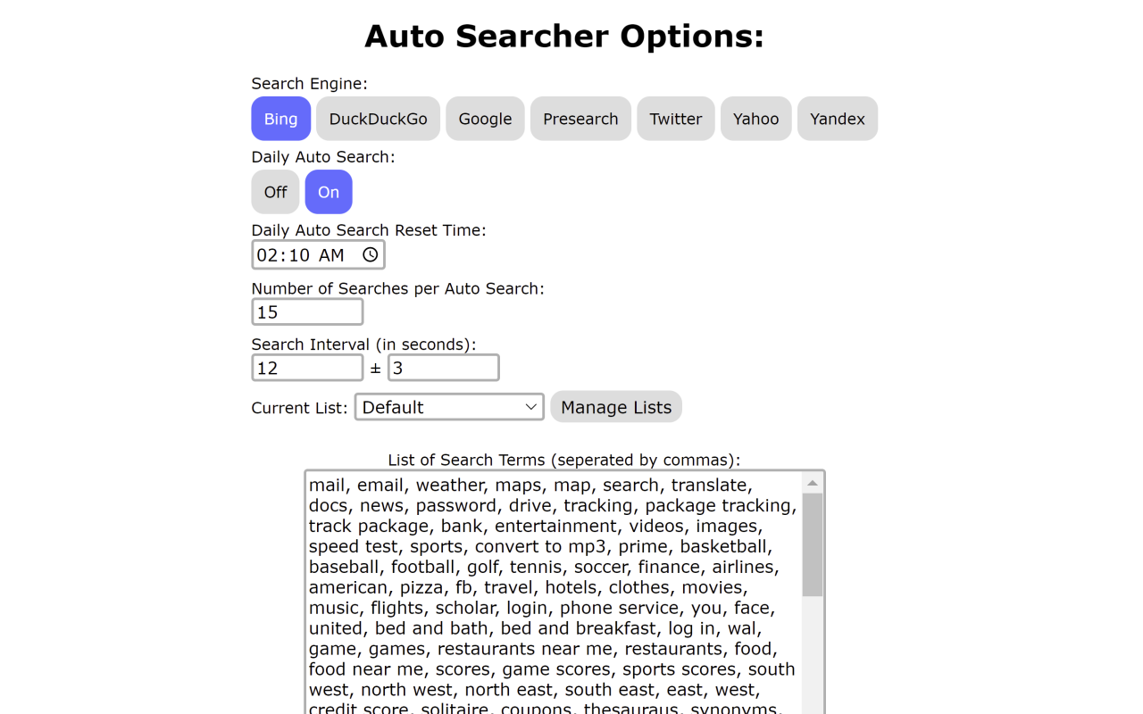 Auto Searcher