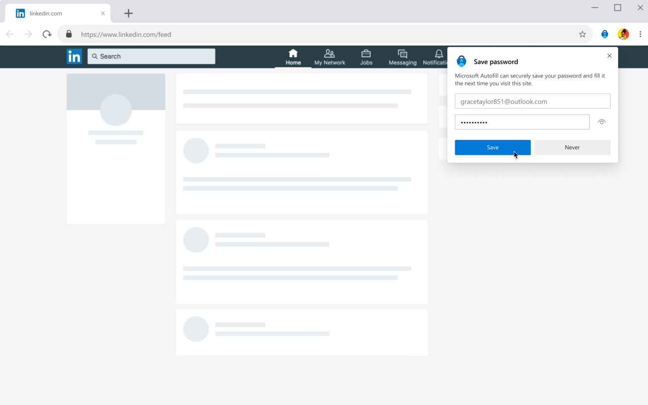 Microsoft 自动填充