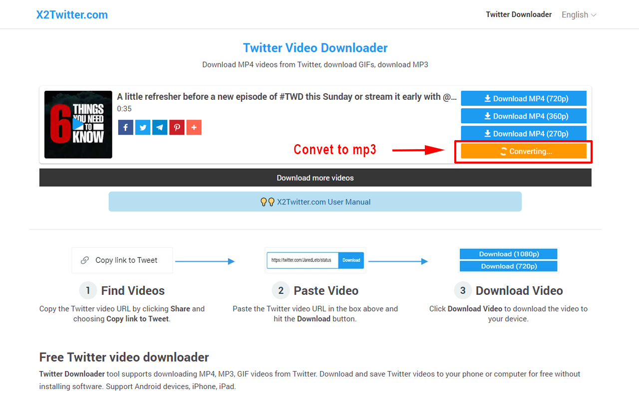 Twitter Downloader HD (X2Twitter)