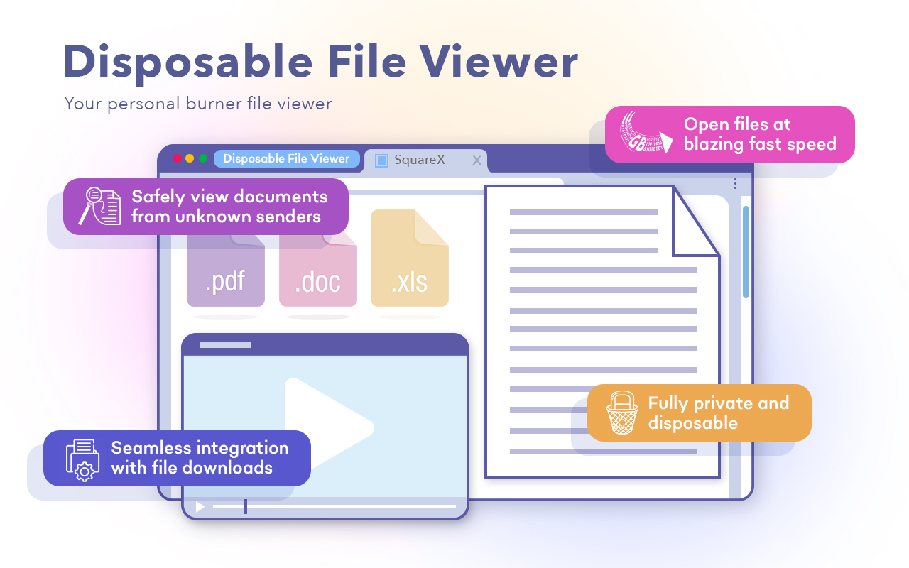 SquareX: Be Secure, Anonymous, Private Online