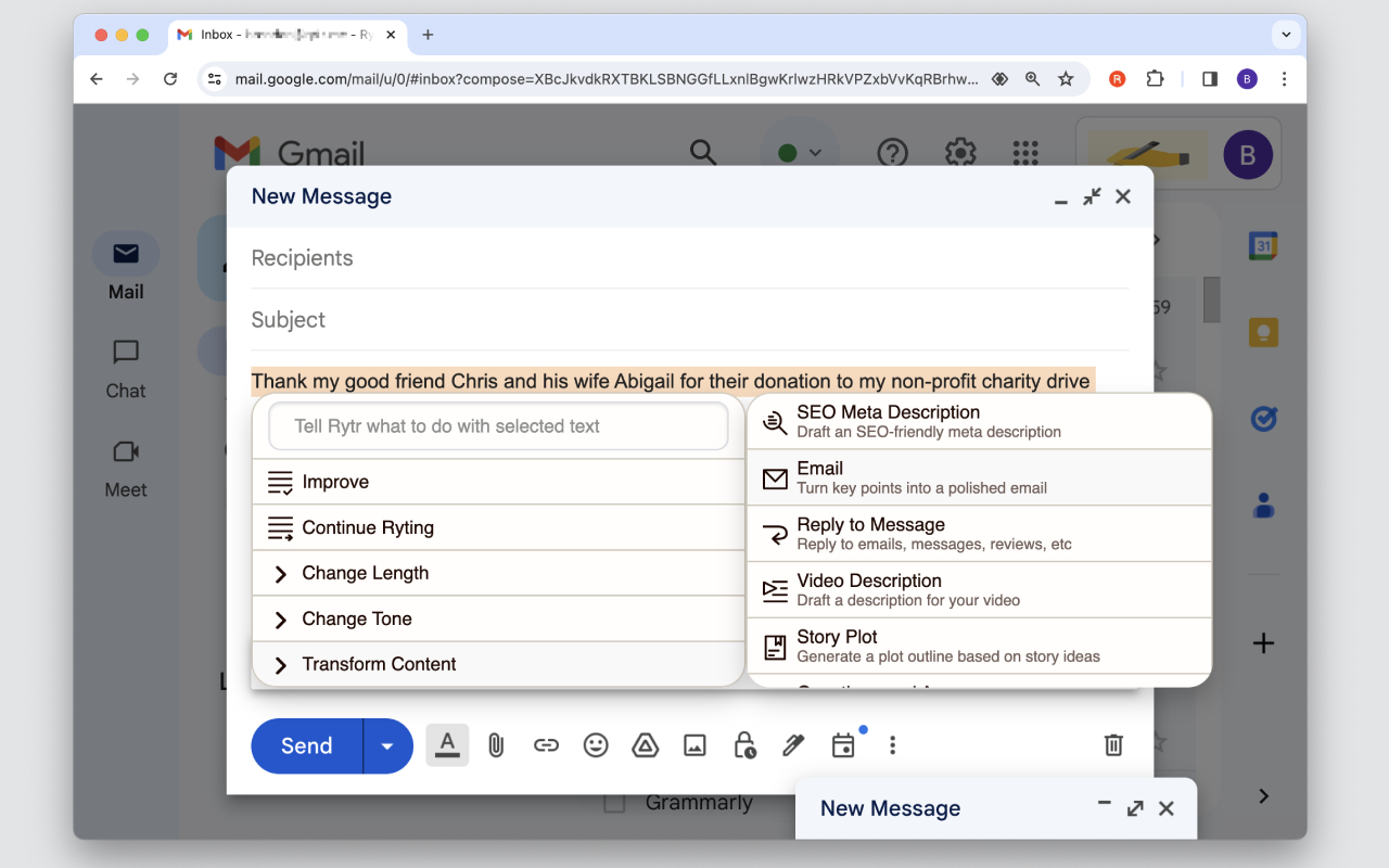 Rytr - AI powered writing assistant
