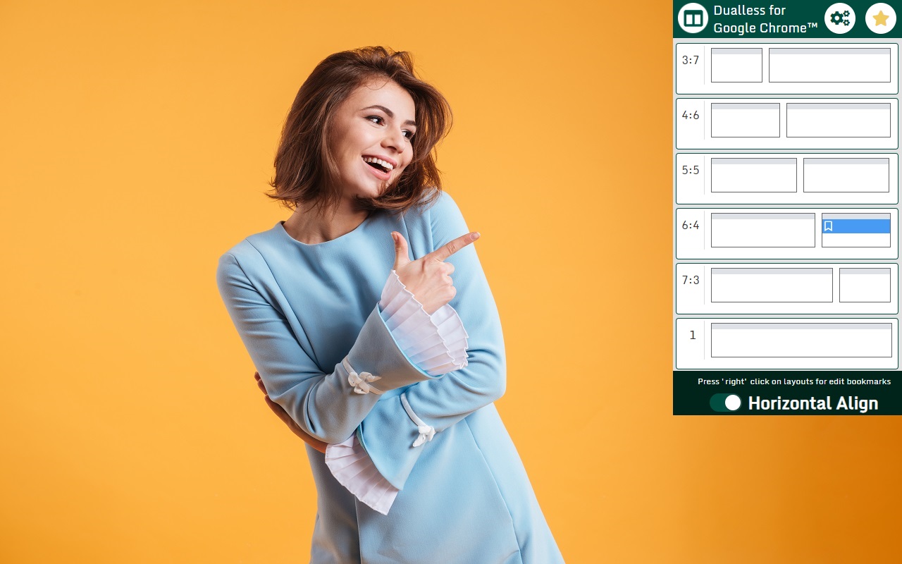 Dualless for Google Chrome™