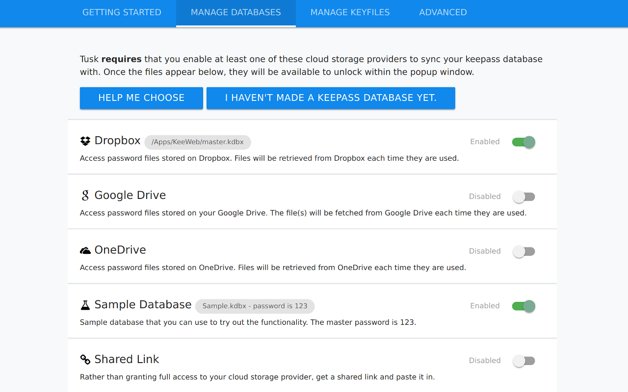 KeePass Tusk - Password Access and Autofill