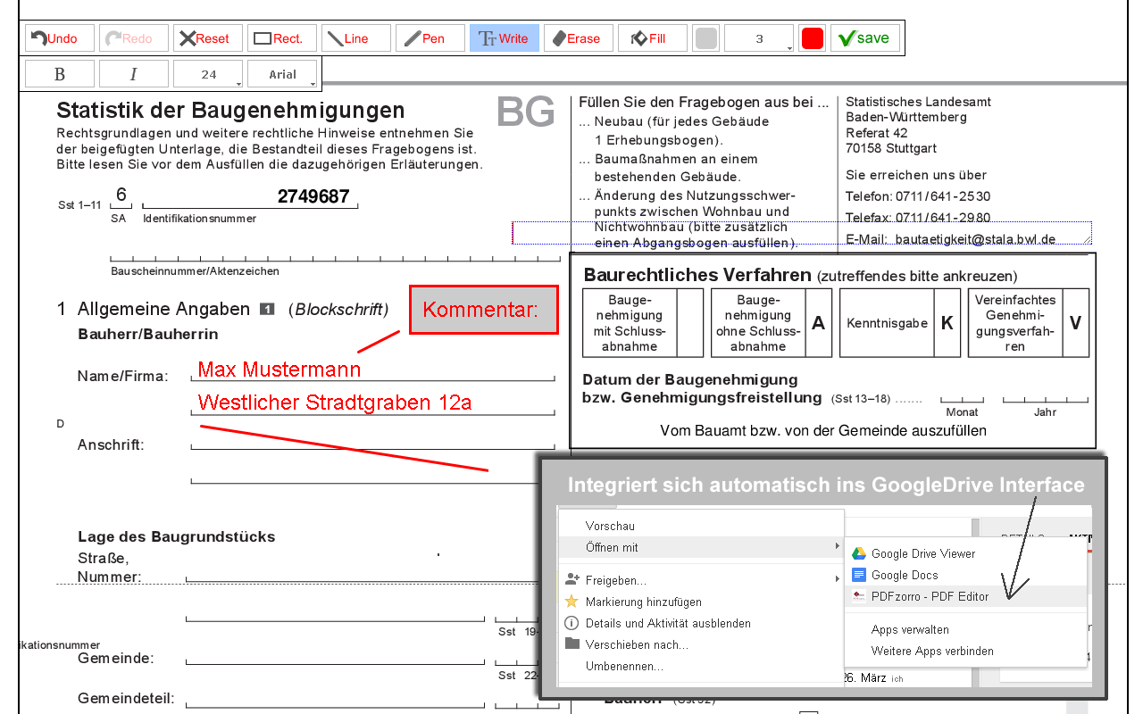 PDF Editor Extension - PDFzorro