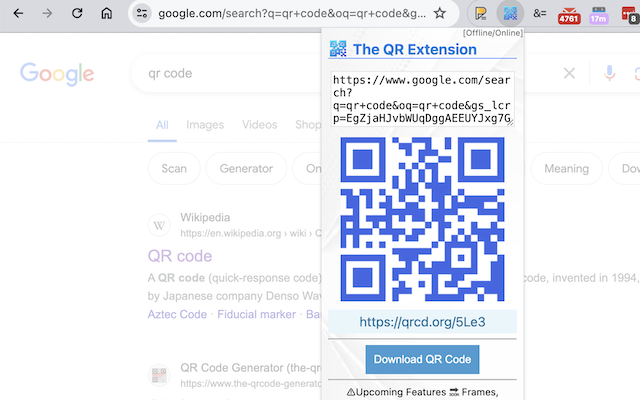 The QR Extension