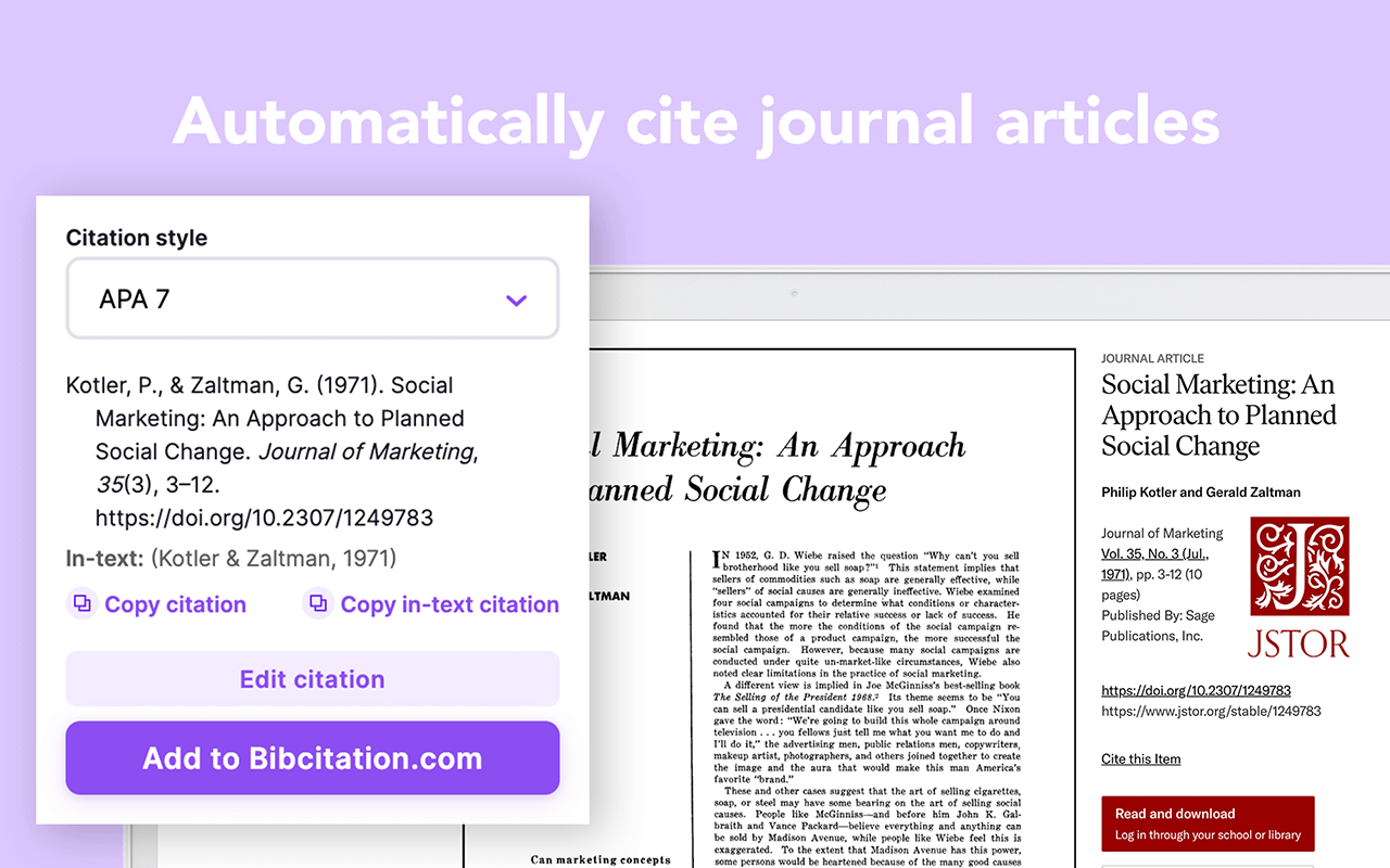 Bibcitation Bibliography & Citation Generator