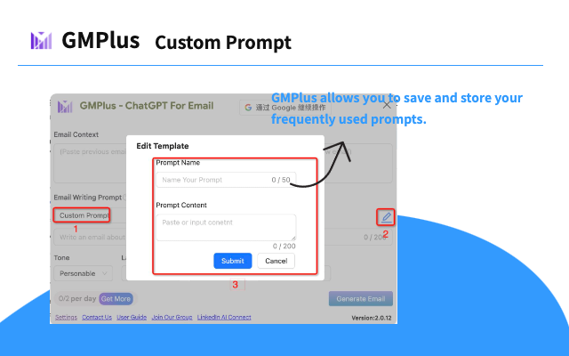 GMPlus - OpenAI ChatGPT For Email: ChatGPT 中文