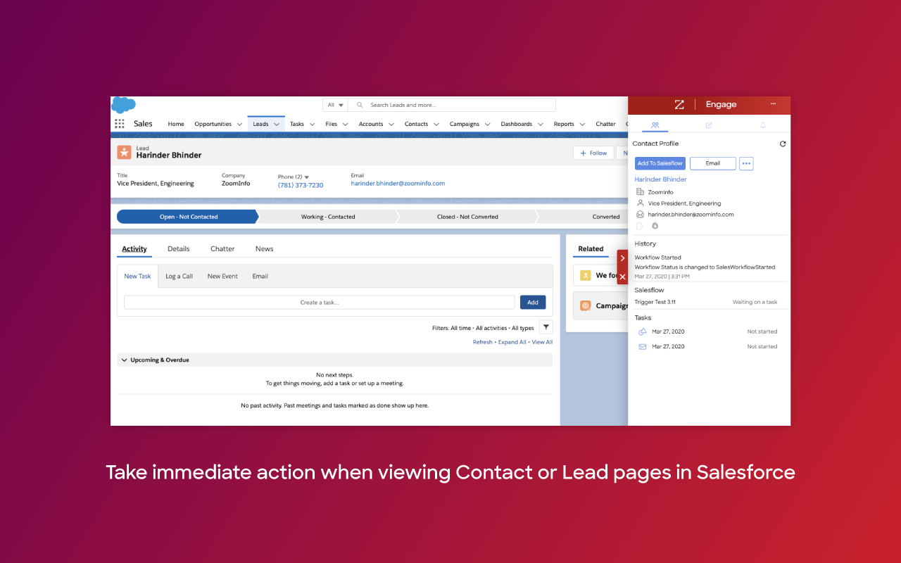 ZoomInfo Engage Chrome Extension