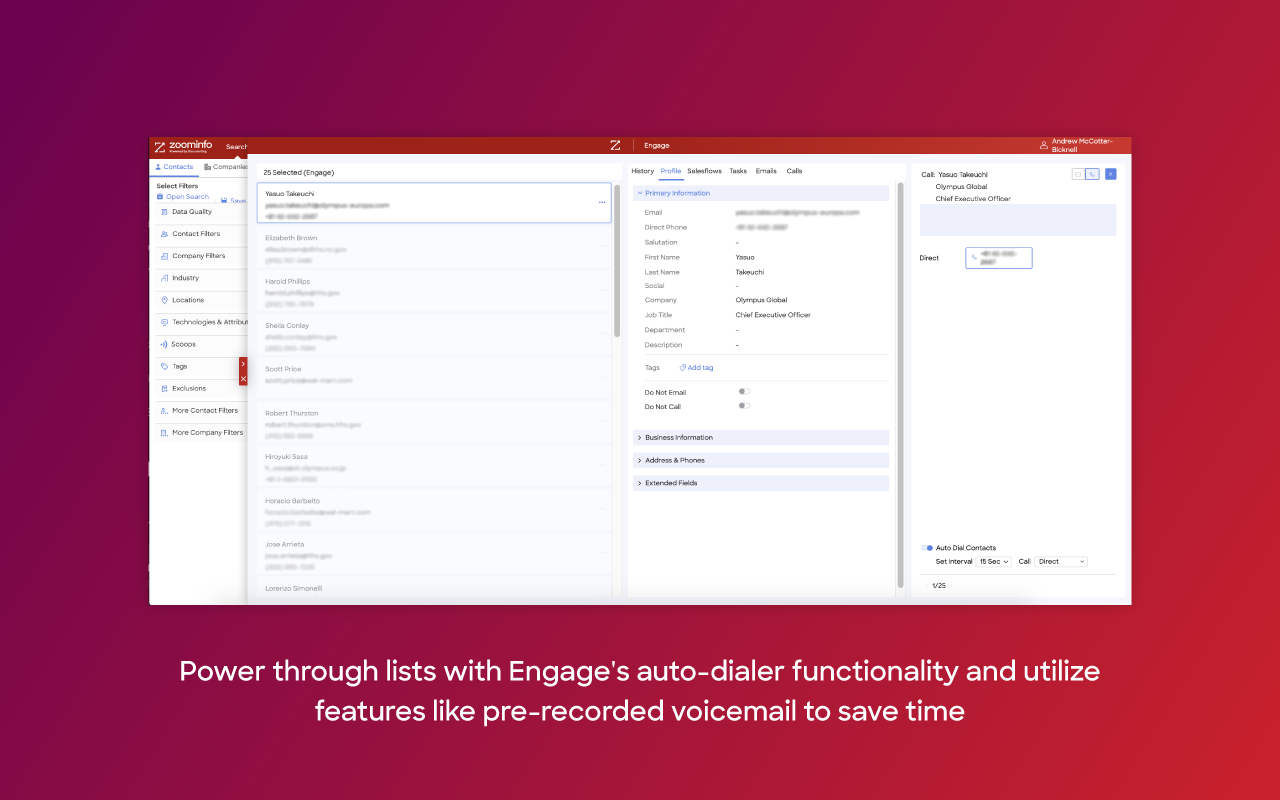 ZoomInfo Engage Chrome Extension