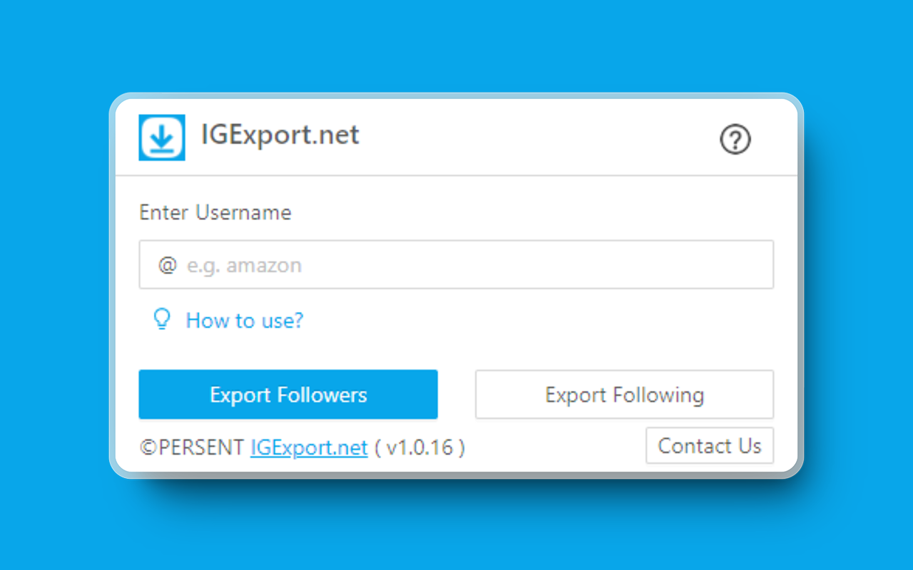 IGExport - Export Ins Followers free