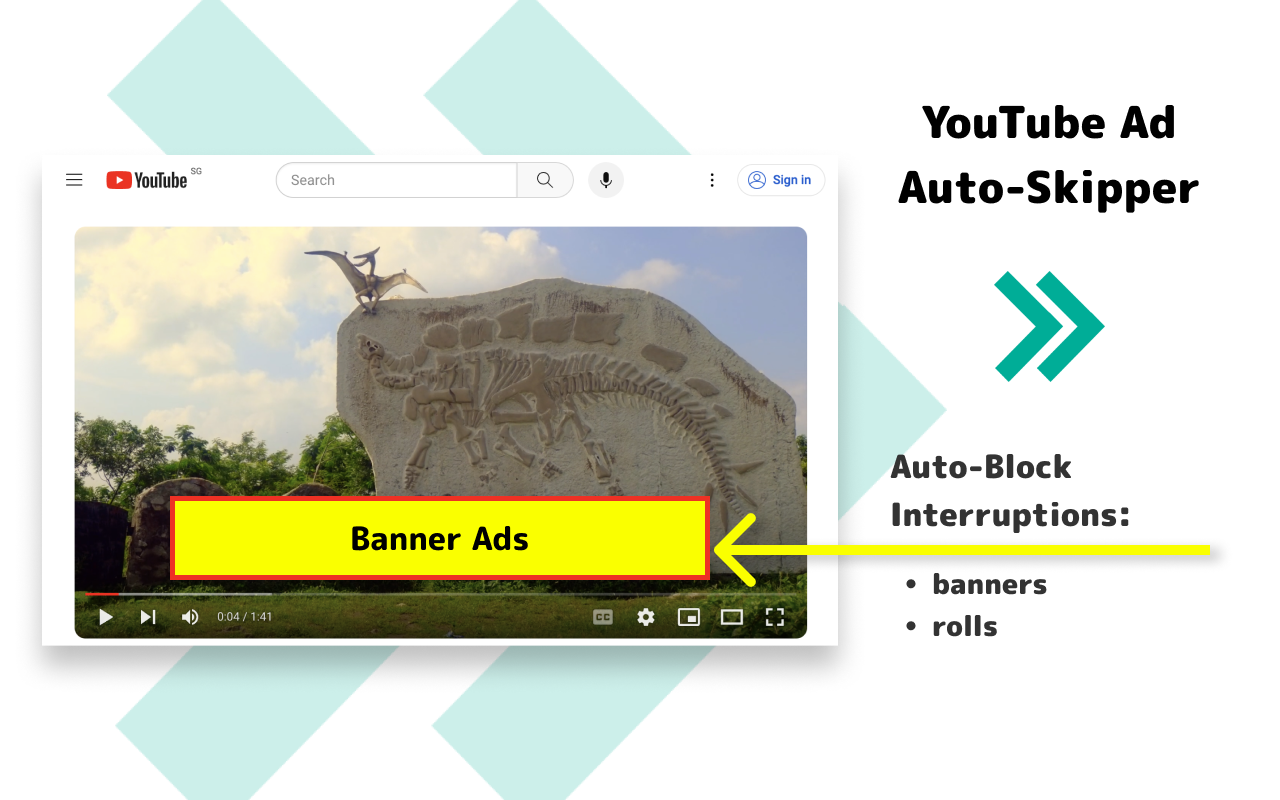 YouTube视频跳过广告触发器