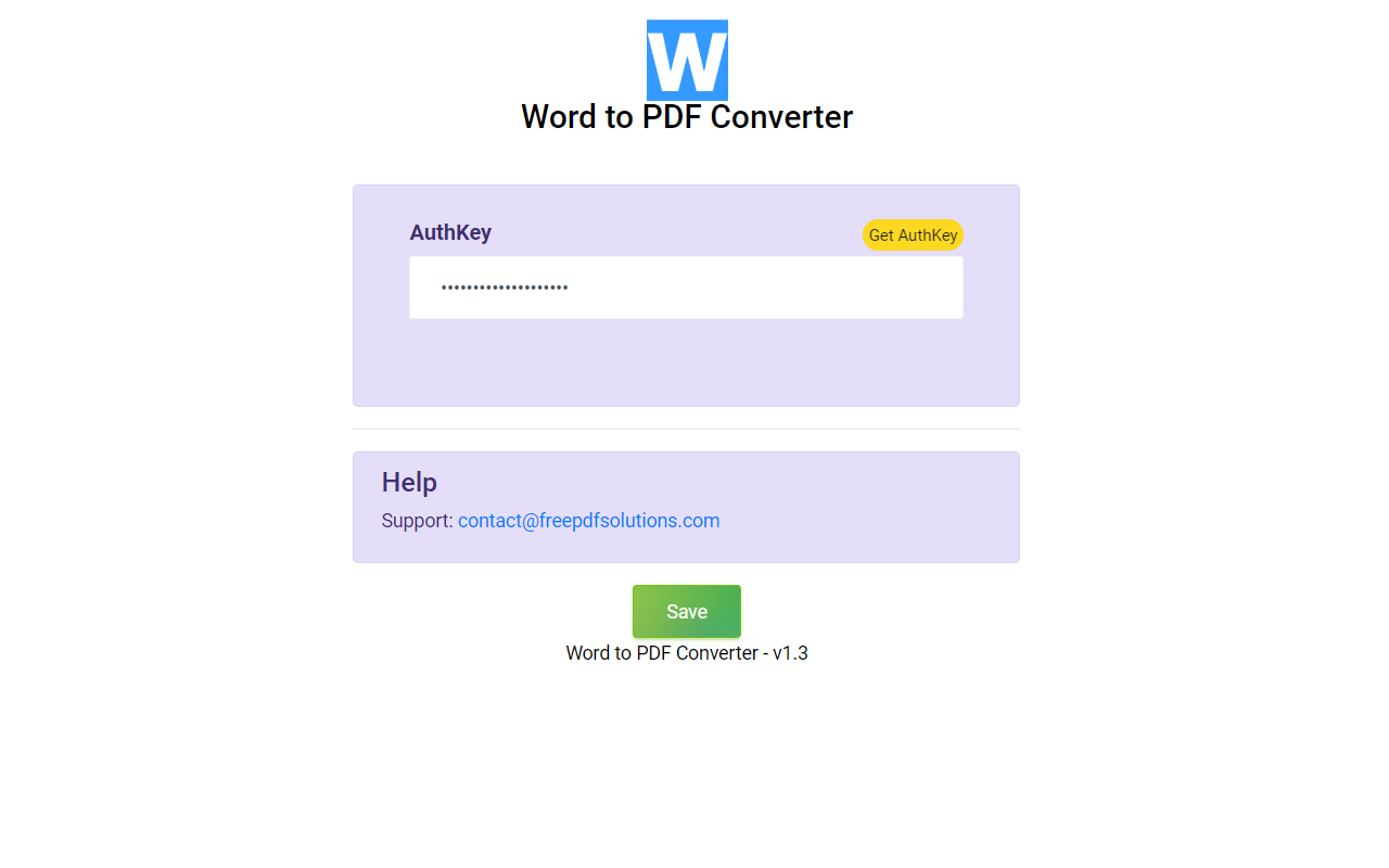 Word to PDF Converter