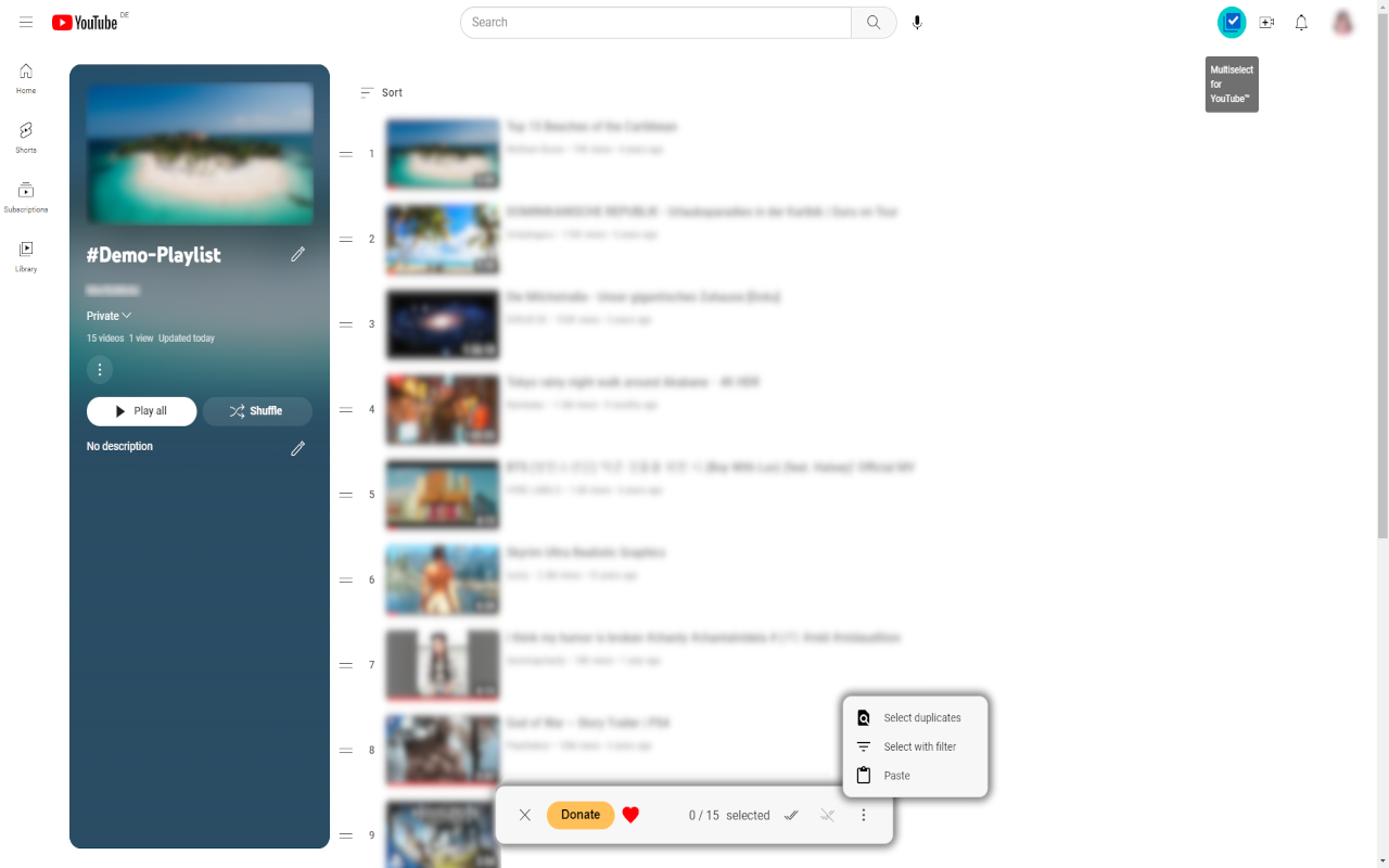 YouTube™ 的多种选择