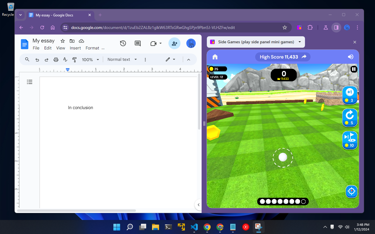 侧边游戏 - 在侧边栏玩迷你游戏