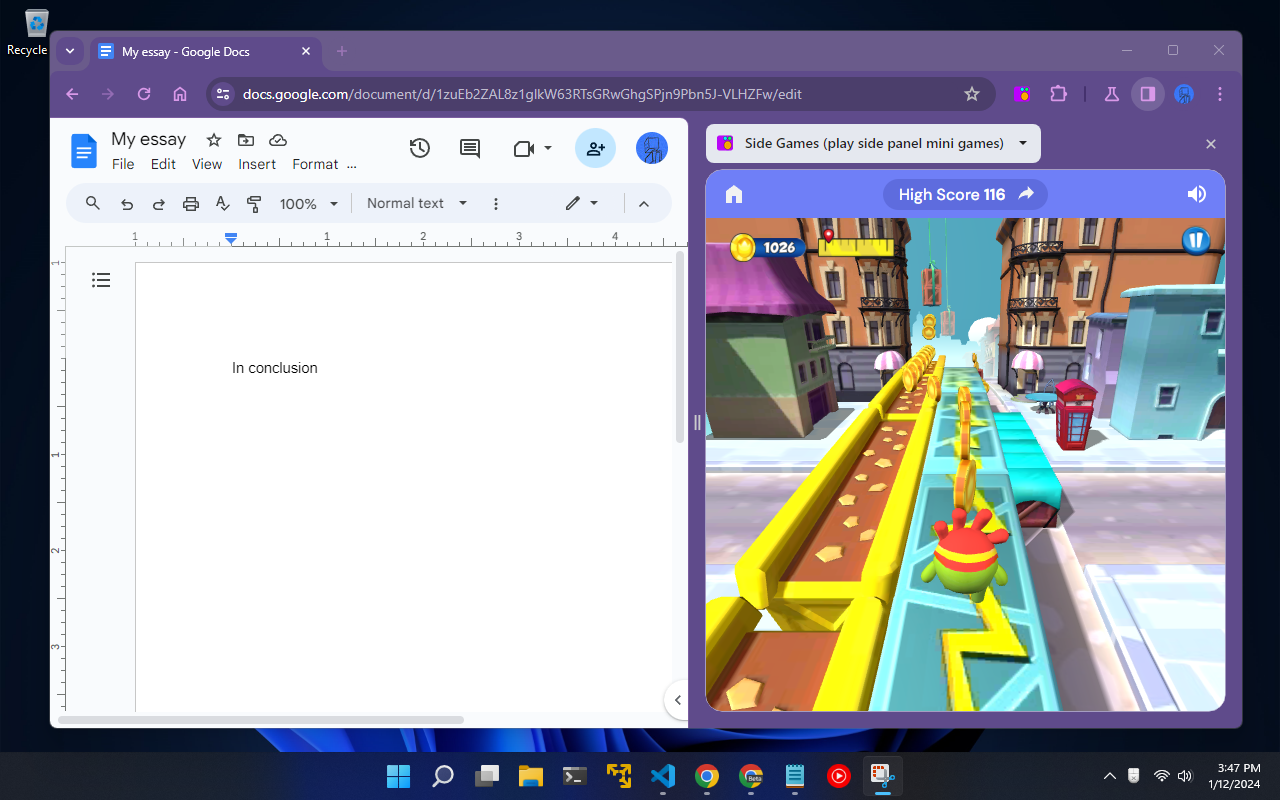 侧边游戏 - 在侧边栏玩迷你游戏