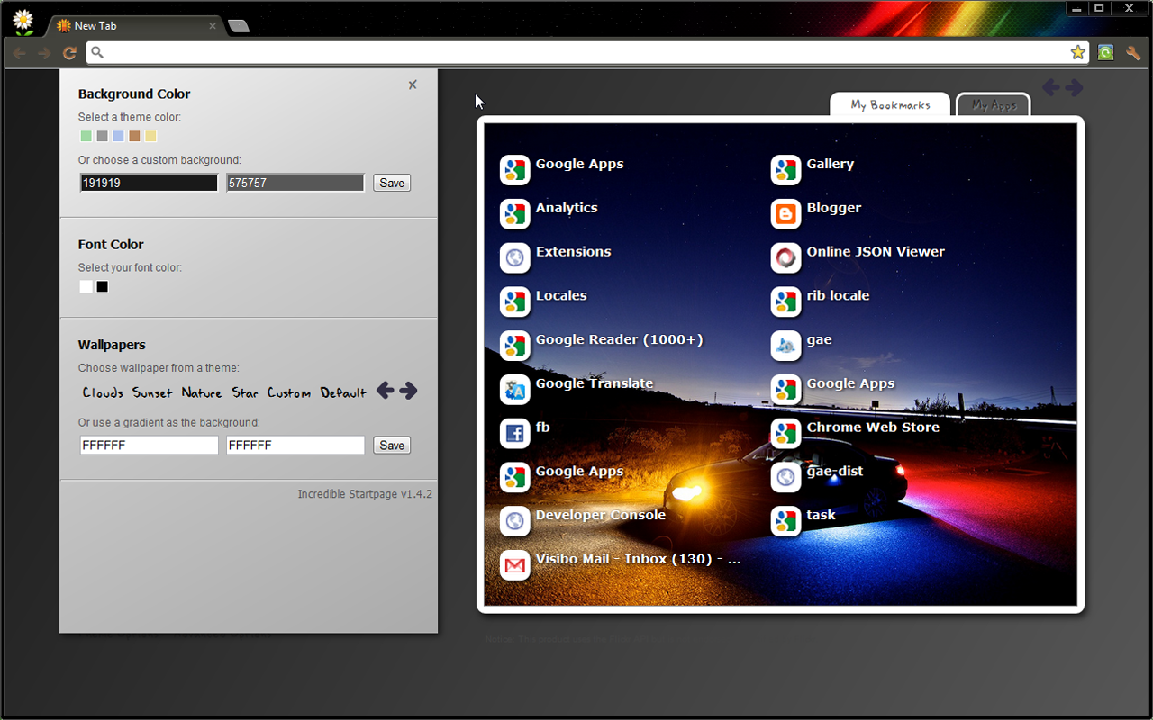 Incredible StartPage - Productive Start Page