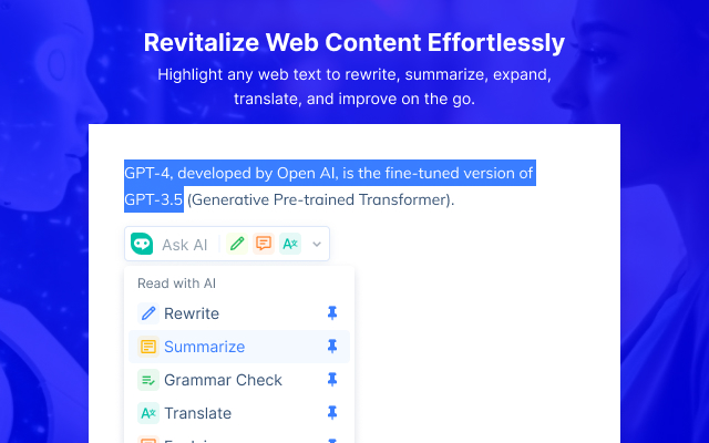 BrowserGPT: ChatGPT-4 中文版 AI Copilot (国内免费直连)