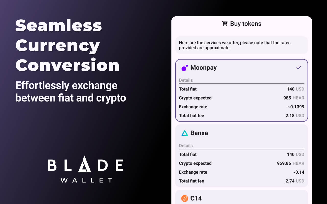 Blade – Hedera Web3 Digital Wallet