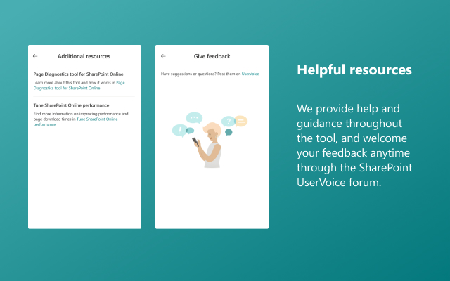 适用于 SharePoint 的页面诊断