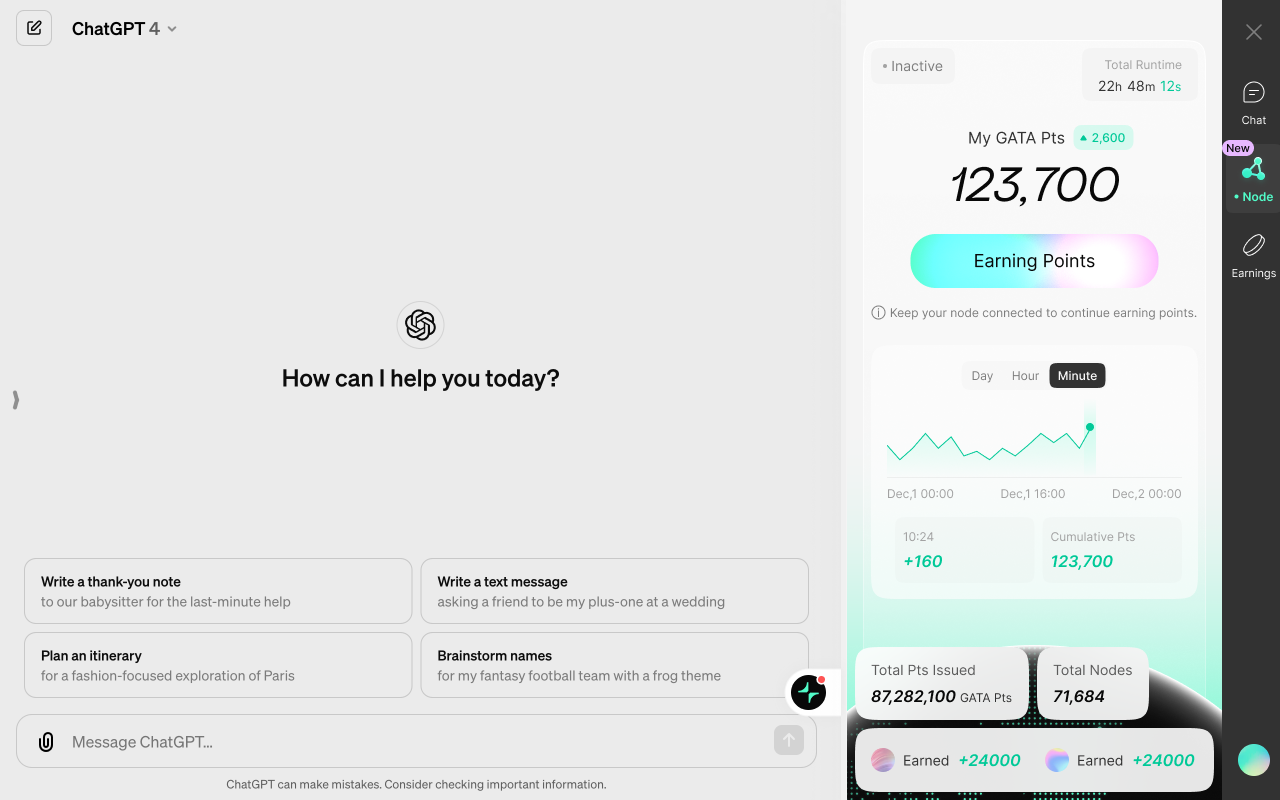 Gata: All-in-One AI Platform with Passive Rewards