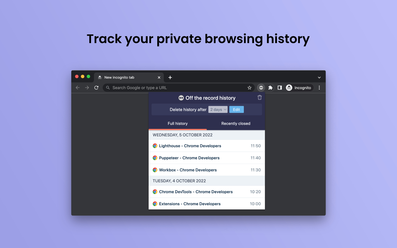 Off The Record History