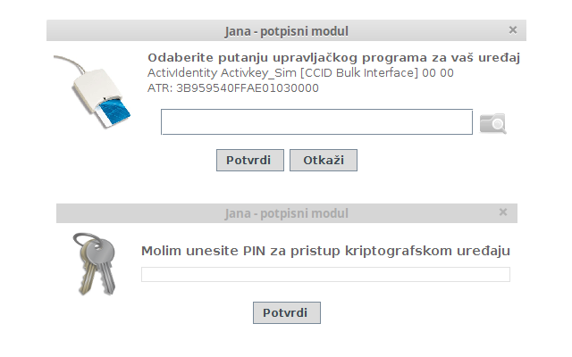 Jana - elektronički potpis