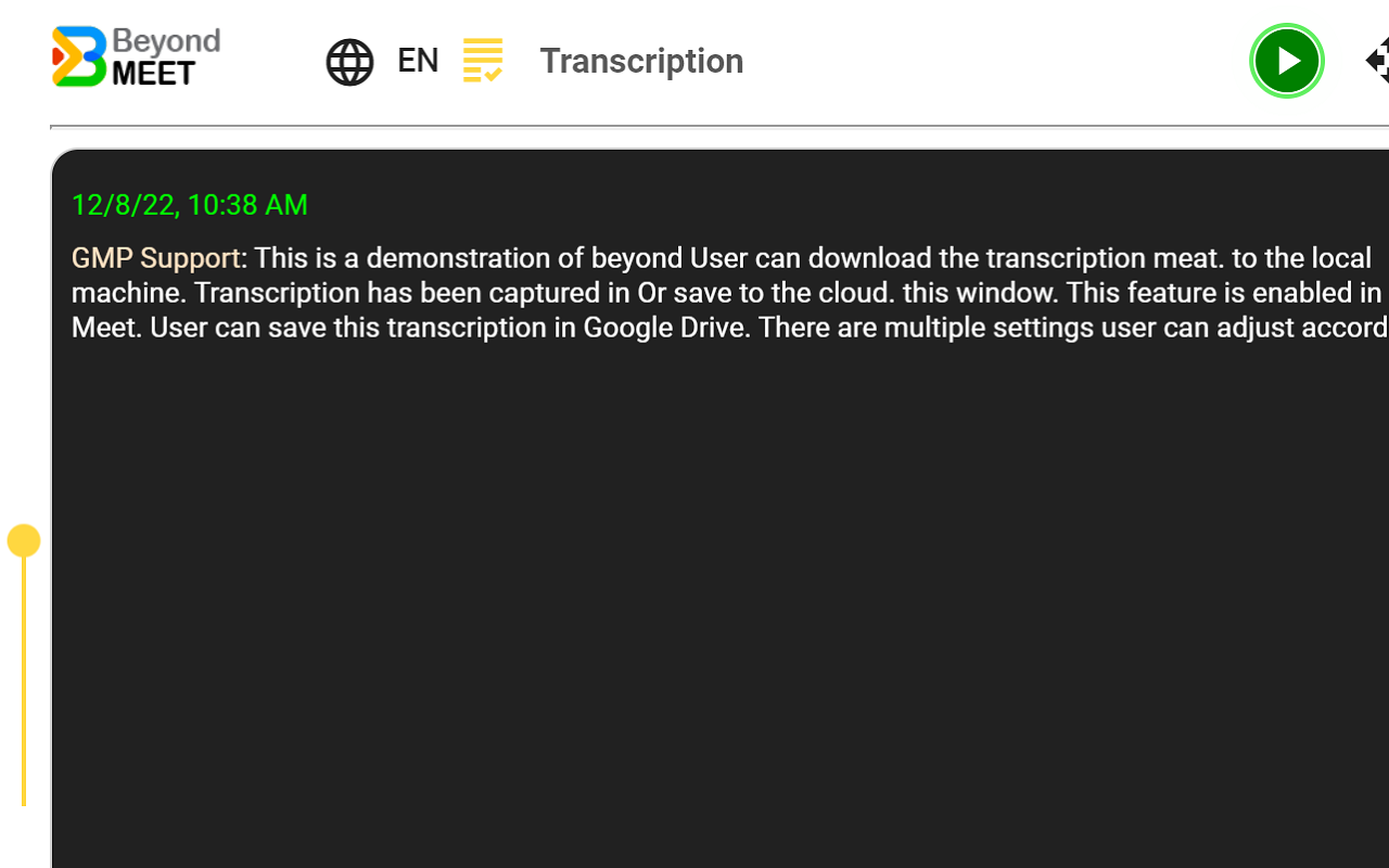 Beyond Meet for Google Meet