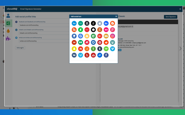 Email Signature Generator by cloudHQ