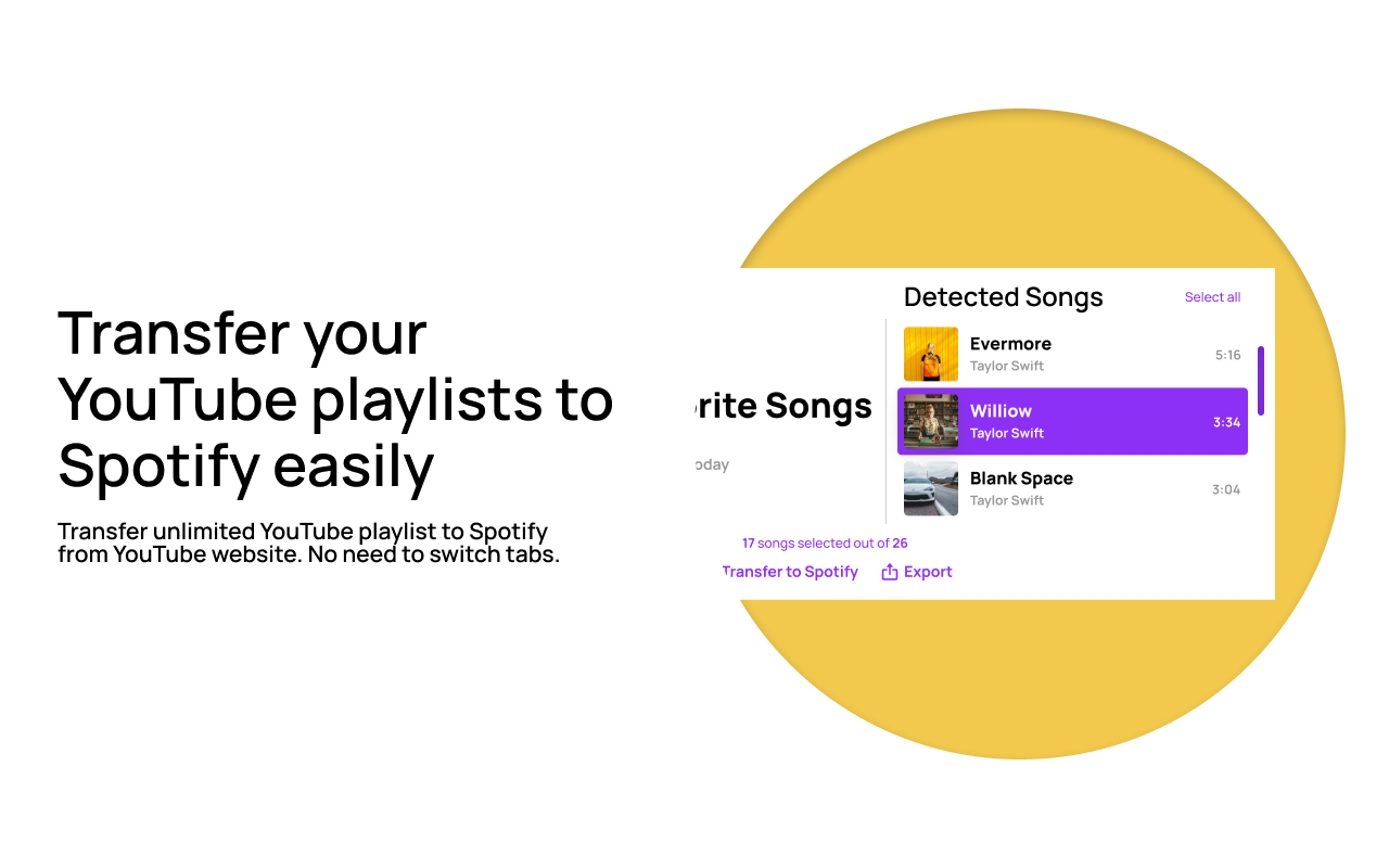 Youfy - YouTube to Spotify