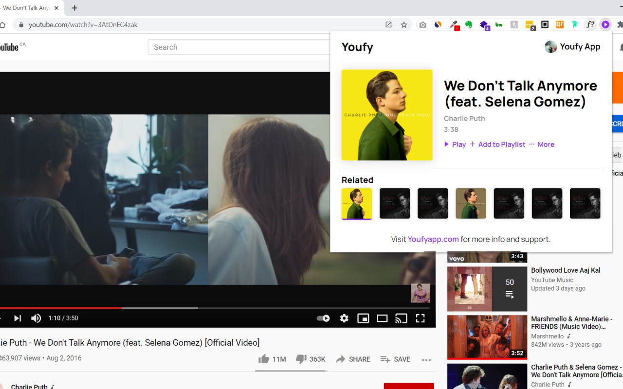 Youfy - YouTube to Spotify