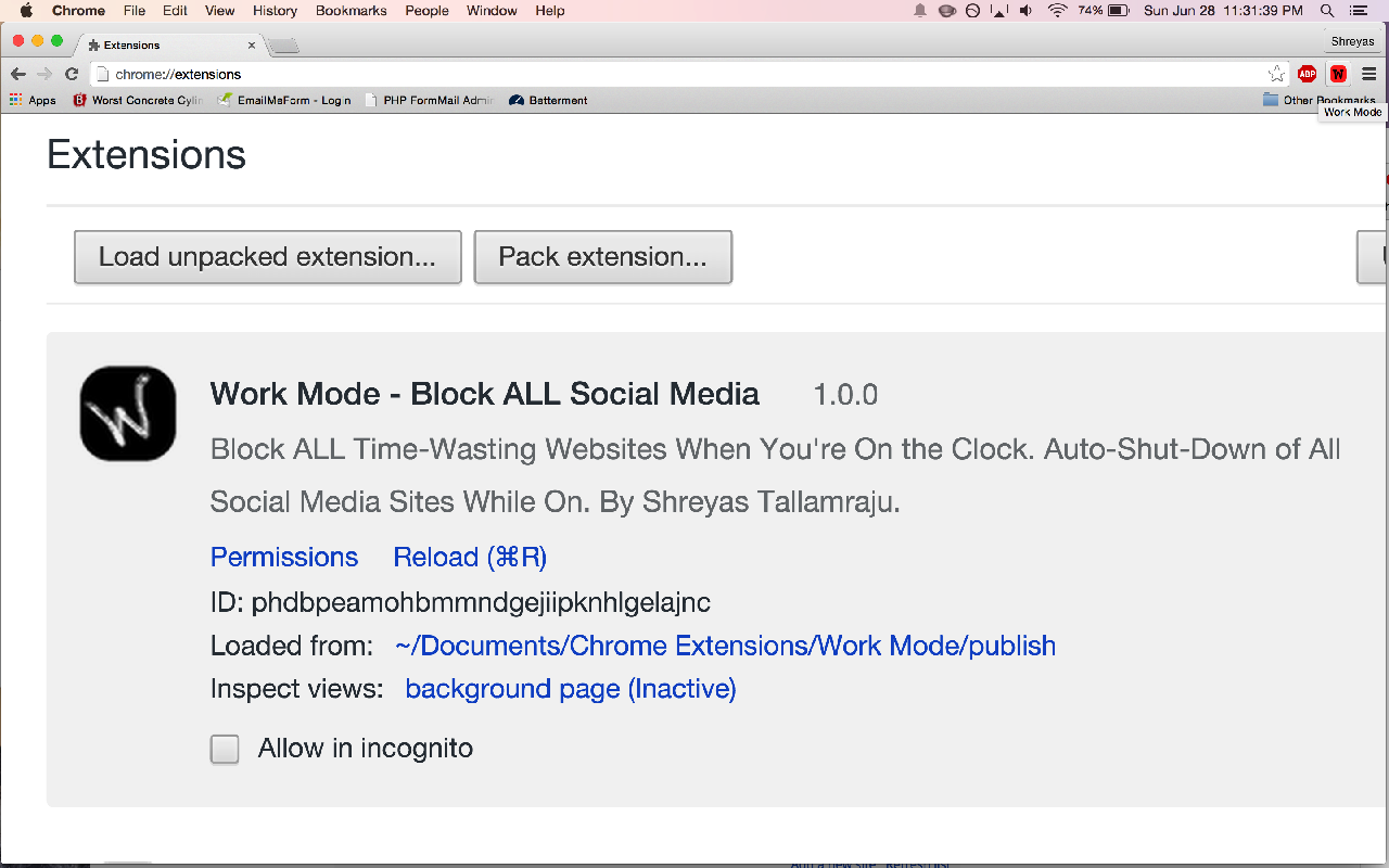 Work Mode - Block ALL Social Media URL Block