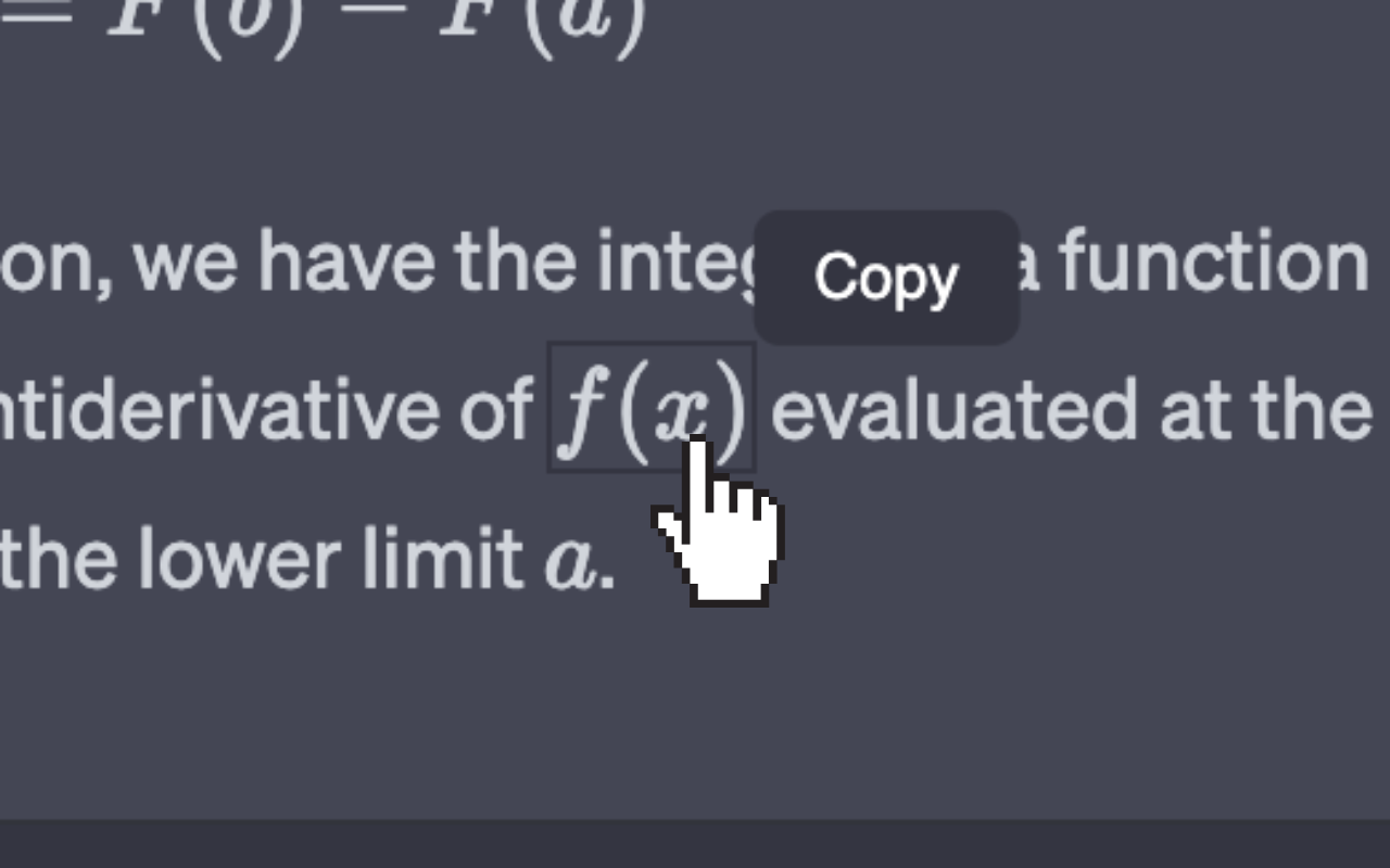 ChatGPT Equation Renderer