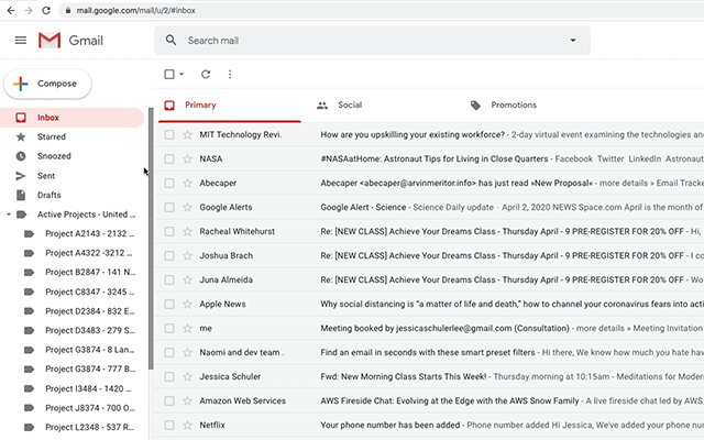 Resize Gmail Sidebar by cloudHQ