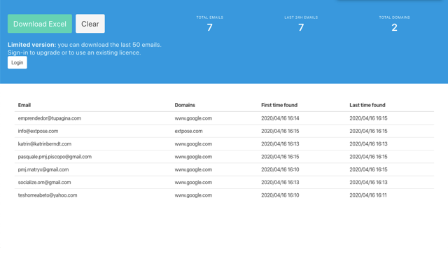 Email extractor email 查找