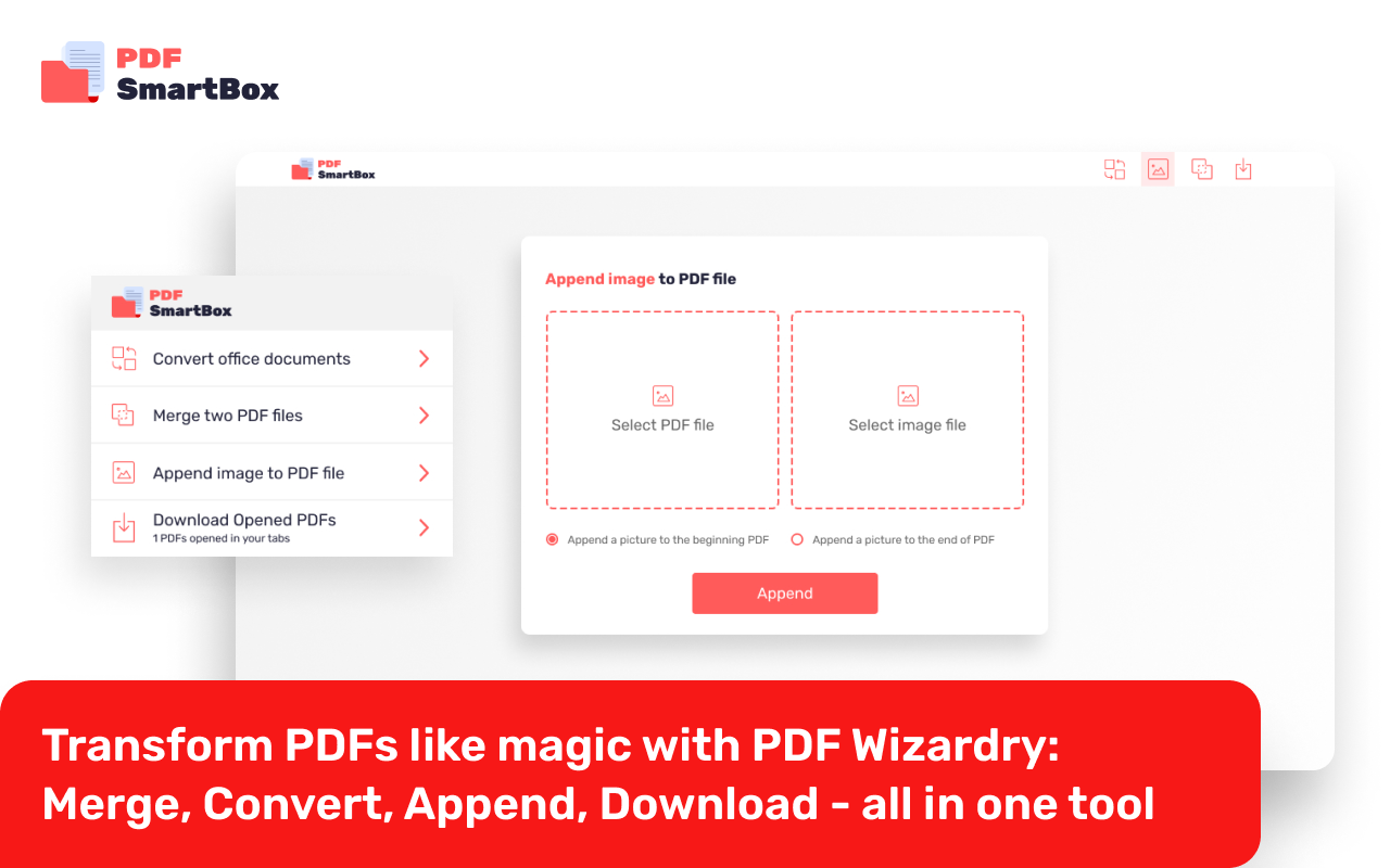 PDF SmartBox: Merge, Convert, Append