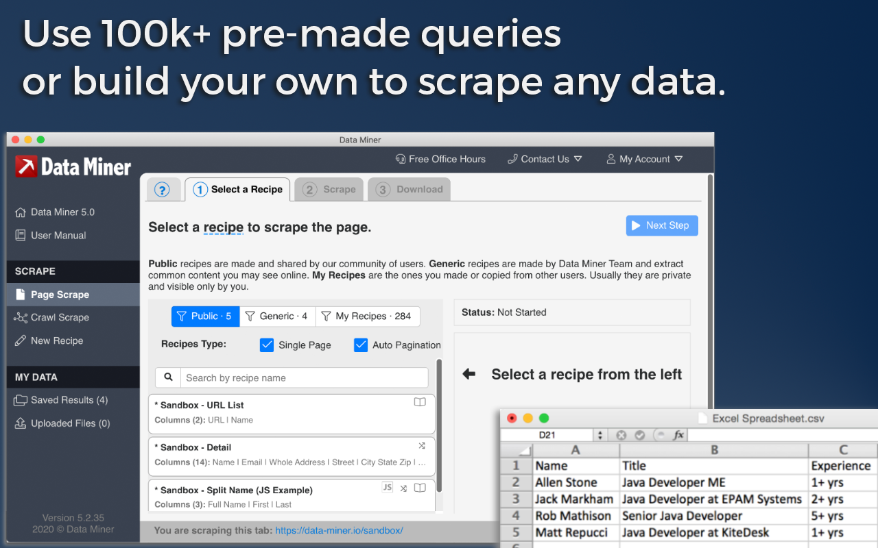 Data Scraper - Easy Web Scraping