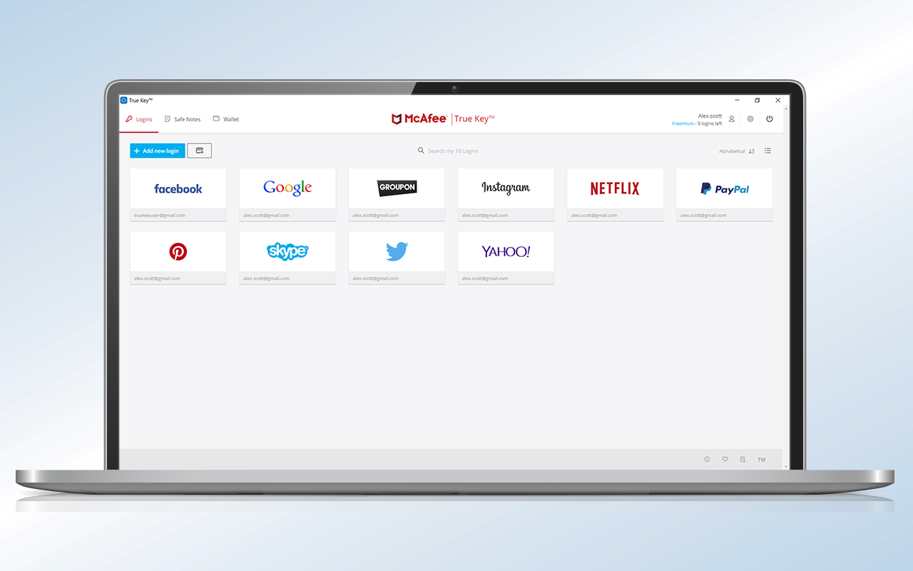 True Key™ by McAfee