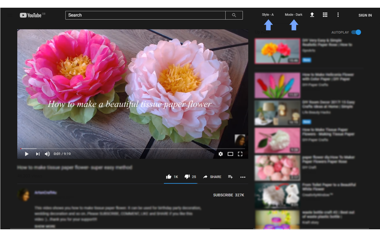 Dark Theme for YouTube™