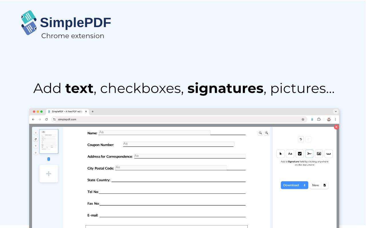 SimplePDF - Edit, Sign and Fill PDF