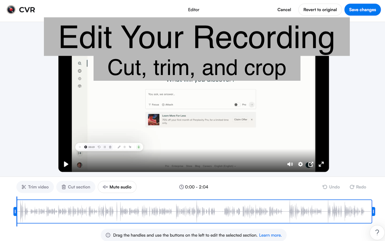 CVR: Chrome Video Recorder