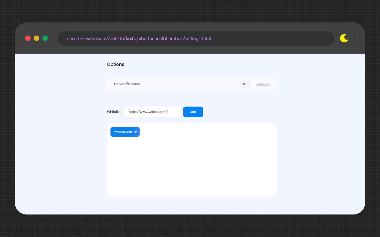暗色主题 - Chrome的暗色阅读器