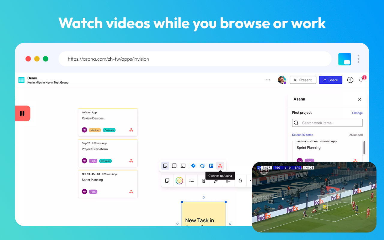 浮动播放器 - chrome的画中画