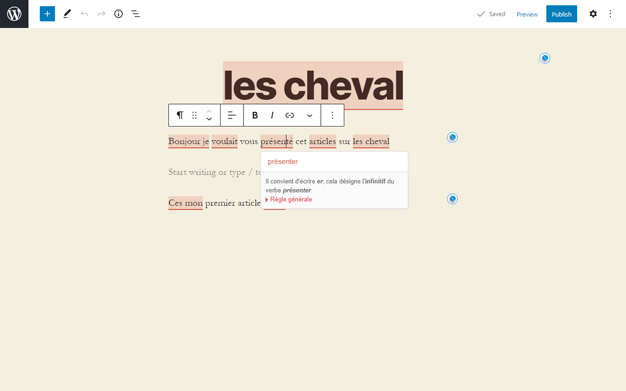Scribens : correcteur d'orthographe puissant