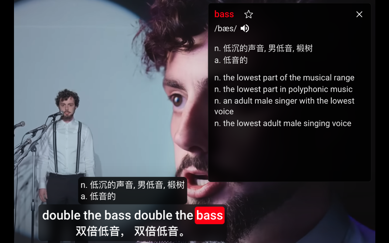 Youtube双语字幕 AI翻译 AI英语助手 - EnglishXYZ