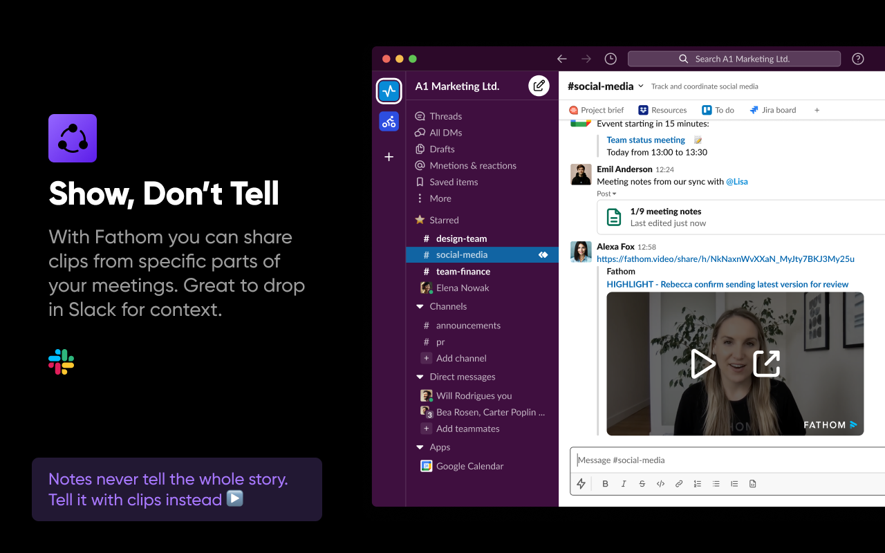 Fathom AI Note Taker for Google Meet