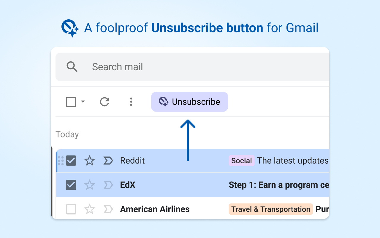 Gmail Unsubscribe - bulk email unsubscription
