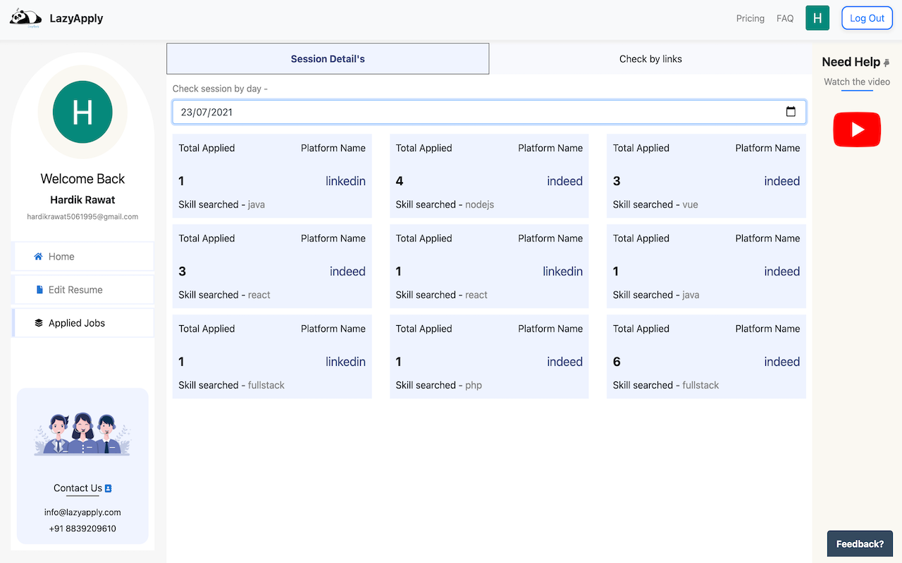 LazyApply : Job Application Bot