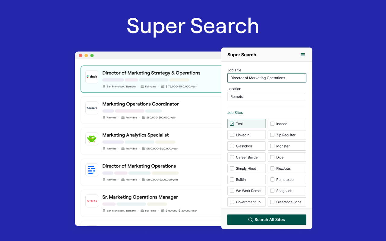 Teal - Job Search Companion