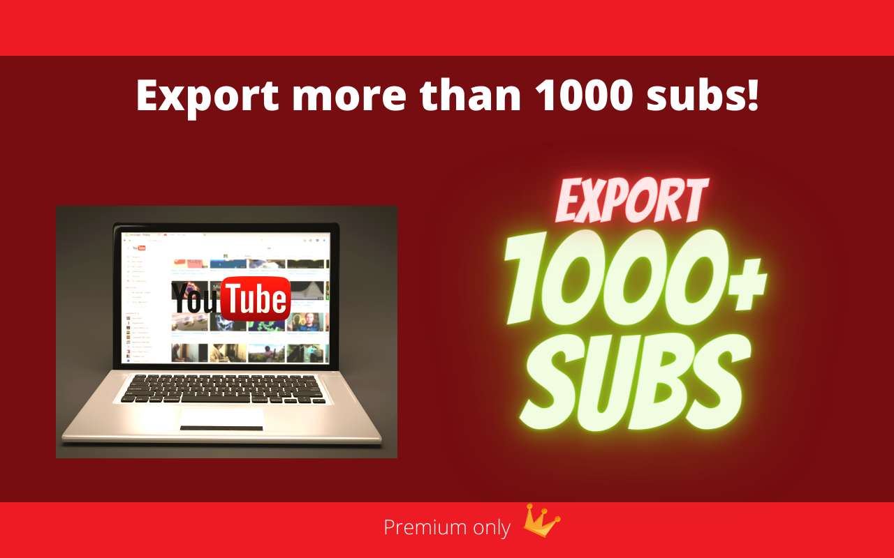 Subscriptions Importer For Youtube
